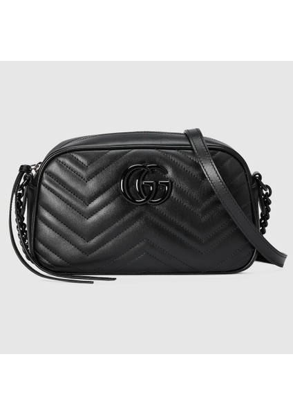 Gg Marmont Black Small Shoulder Bag