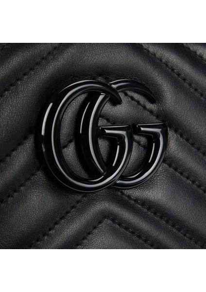 Gg Marmont Black Small Shoulder Bag fırsatları
