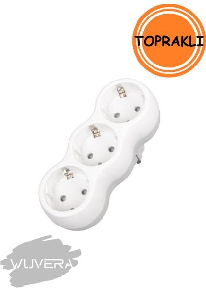 3'lü Topraklı Gölyat Grup Priz – Güvenli ve Dayanıklı Elektrik Kullanımı fiyatları