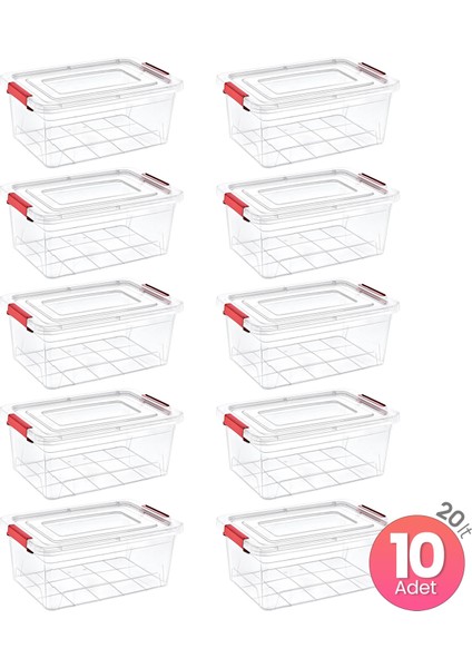 10'lu Set Smart Box 20 Lt