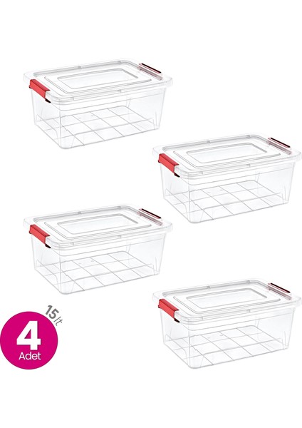4'lü Set Smart Box 15 Lt