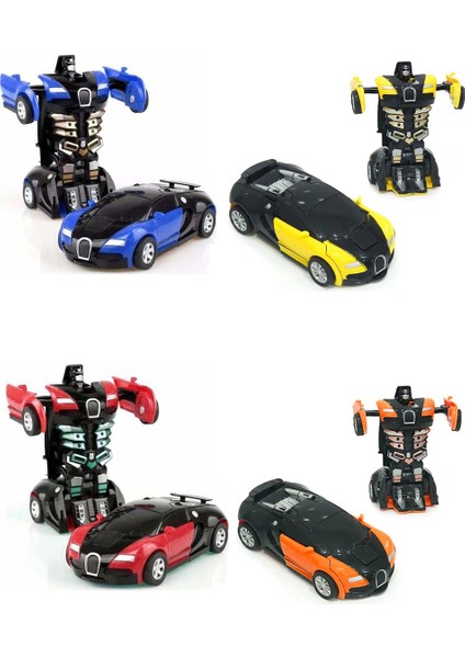 Robota Dönüşen Araba Transformers It Bırak - Bugatti Model 4'lü