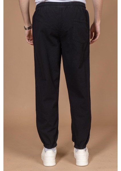 Erkek Ham Bez Rahat Kalıp Natural Pamuk Lastikli Paça Eşofman Alt Pantolon 2045 indirimleri