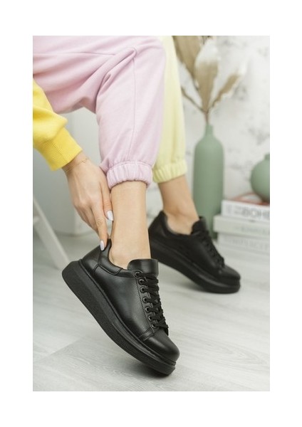Kadın Mags Siyah Cilt Stiletto