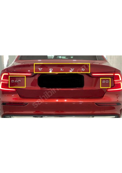 Volvo & S60 & B5 Krom Bagaj Yazısı Seti 3'lü Paket.