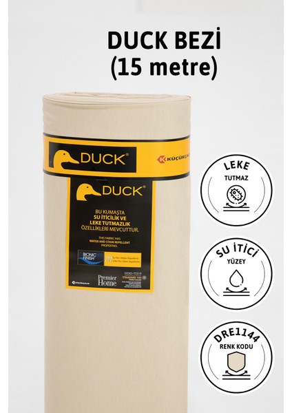 Premier Metrelik Duck Keten Kumaş Su İtici Bez 15 Metre DRE1144 -