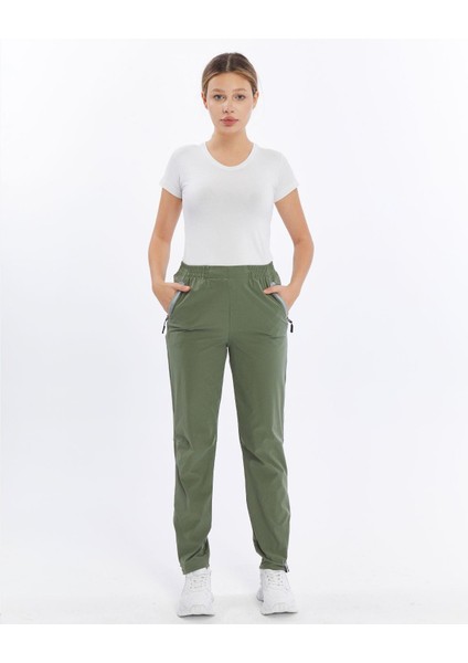 Quick Dry Kadın Trekking Pantolon-Haki