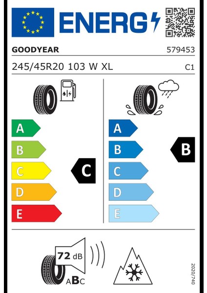 245/45R20 103W Vector 4 Seasons Gen-3 Xl Fp Oto Dört Mevsim Lastiği (ÜRETIM:2024)