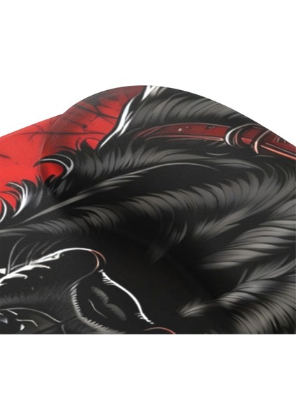 Dark Dog Bilek Destekli Mouse Pad,baskılı Mouse Pad,ergonomik Rahat Konforlu Mouse Pad