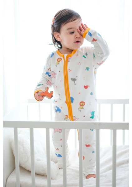 1 Tog Unisex Patikli Uyku Tulumu - Hayvan