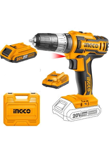 CIDLI200215 Li-ion Akülü Darbeli Matkap 10 mm 20V 2.0Ah