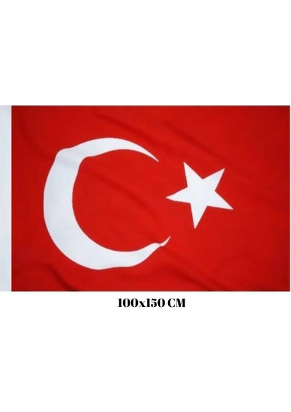 100X150 cm Türk Bayrağı Kenarı Dikişli %100 Polyester+Pamuklu (Alpaka Kumaş) modelleri