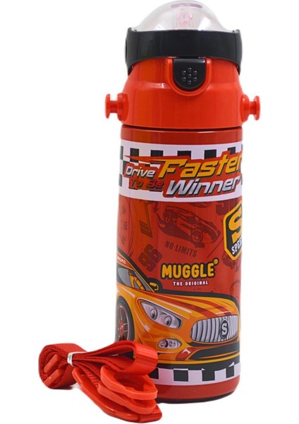 Pipetli Çelik Matara MT-2635 Suluk 550 ml
