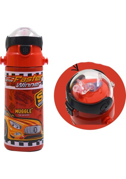 Pipetli Çelik Matara MT-2635 Suluk 550 ml