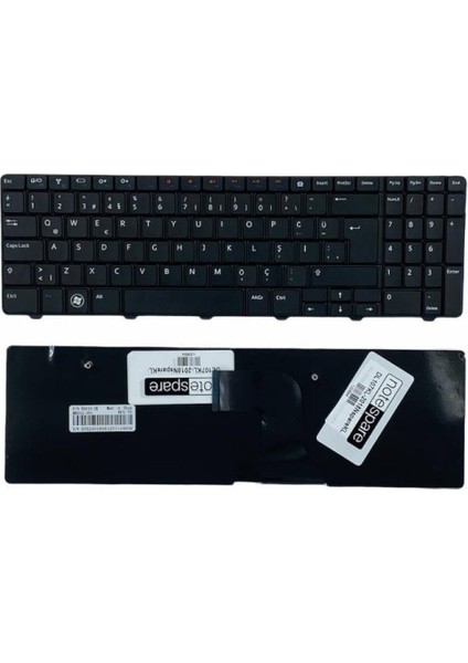 Dell ile Uyumlu Inspiron N5010 B46H45, N5010 C37F33, N5010 C37H23 Notebook Klavye Siyah Tr