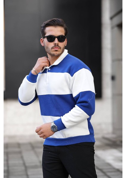 3 Ip Parçalı Düğmeli Polo Yaka Sweat