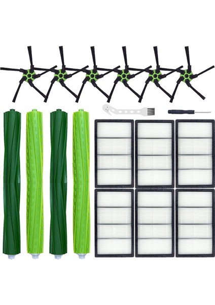 Robot S9 (9150) S9+ Plus (9550) S Serisi Elektrikli Süpürge Için Yedek Parça Takımı Ana Yan Fırçalar Filtreler (Yurt Dışından)