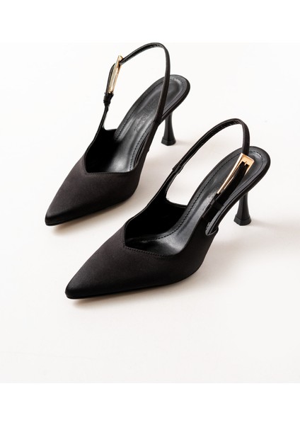Kadın Balleria Saten Stiletto