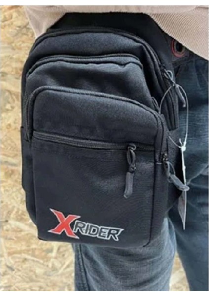Forte Gt Xrider Tekstil Siyah Çok Gözlü Bacak Çantası