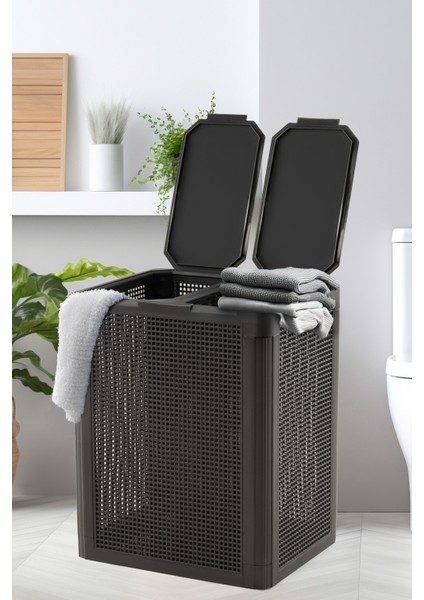 Smartduo Iki Bölmeli Çamaşır Sepeti 84LT.
