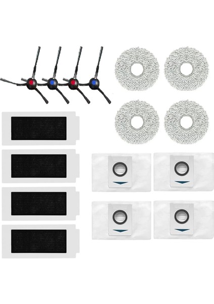 T30 / Max Pro Robot Süpürge Fırça Mop Pedi Toz Torbası Aksesuarları Için Yedek Parçalar (Yurt Dışından)