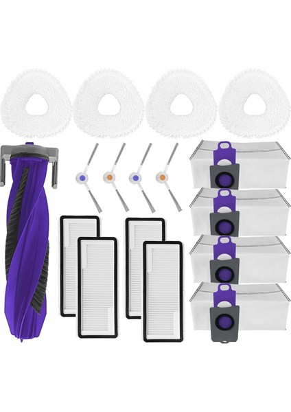 Freo Z Ultra Robot Süpürge Ana Yan Fırçalar Hepa Filtreler Paspas Bezi Toz Torbaları Aksesuarlar (Yurt Dışından)