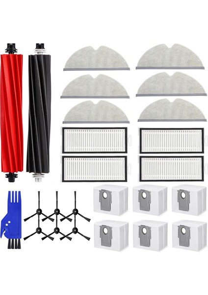 Q8 Max / +/q5 Pro/q5 Pro+ Elektrikli Süpürge Ana Yan Fırça Hepa Filtre Paspas Torbaları Yedek Parçaları (Yurt Dışından)