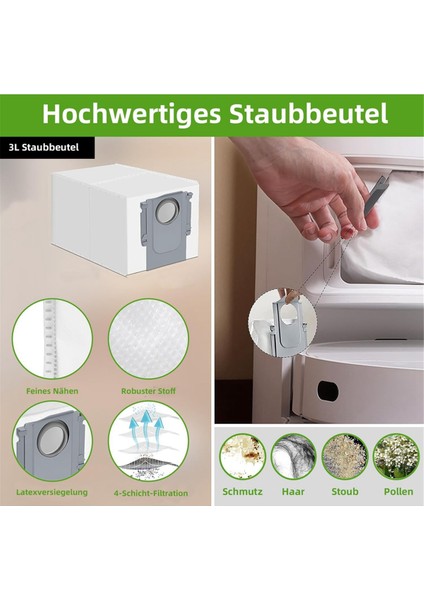 Q8 Max / +/q5 Pro/q5 Pro+ Elektrikli Süpürge Ana Yan Fırça Hepa Filtre Paspas Torbaları Yedek Parçaları (Yurt Dışından) fiyatları