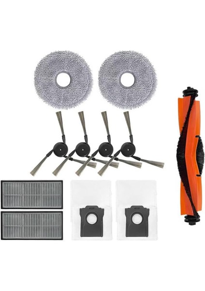 X40/X40 Pro /X40 Ultra Robot Süpürge Ana Yan Fırça Hepa Filtre Paspas Bezi Toz Torbaları Yedek Parçaları (Yurt Dışından)