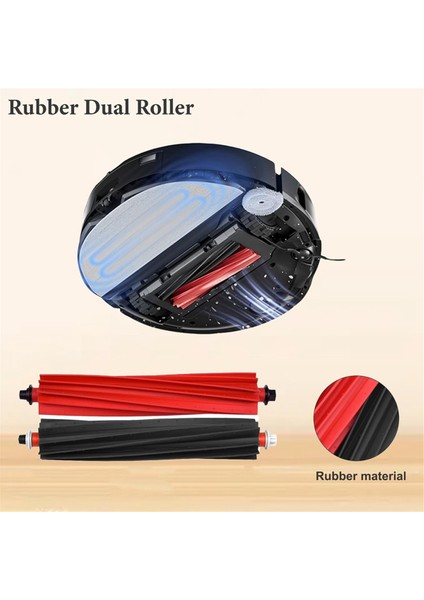 S8 Maxv Ultra Robot Süpürge Ana Yan Fırça Hepa Filtre Paspas Bezi Toz Torbaları Aksesuarları (Yurt Dışından) modelleri