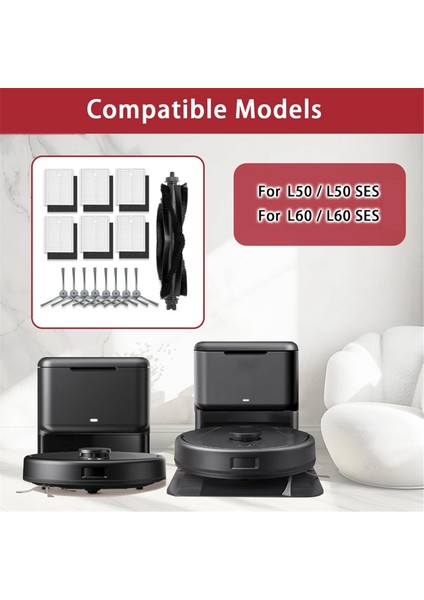 L60/ L60 / L50/ L50 Robot Süpürge Ana Yan Fırça Hepa Filtre Yedek Parçaları (Yurt Dışından) indirimleri