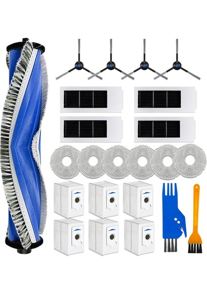 T30S / Combo Robot Süpürge Ana Yan Fırça Hepa Filtre Paspas Bezi Toz Torbaları Parçaları (Yurt Dışından)