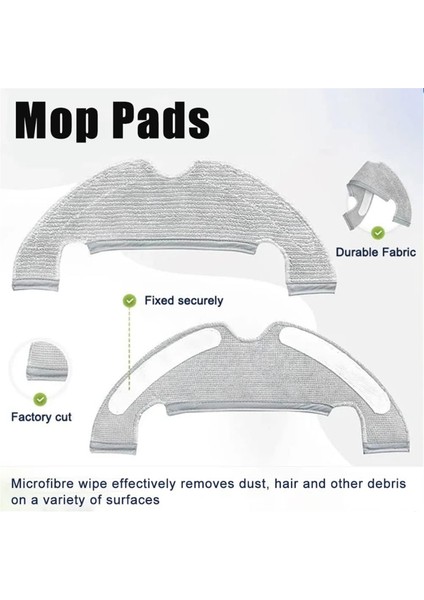 Bot D9 Plus Robot Süpürge Için Aksesuar Seti Ana Yan Fırça Paspas Bezi Bez Hepa Filtre Toz Torbası Parçaları (Yurt Dışından) fırsatları