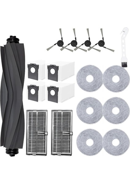 X40 Ultra / Pro S30 Elektrikli Süpürge Ana Yan Fırça Hepa Filtre Paspas Bezi Yedek Parçaları (Yurt Dışından)