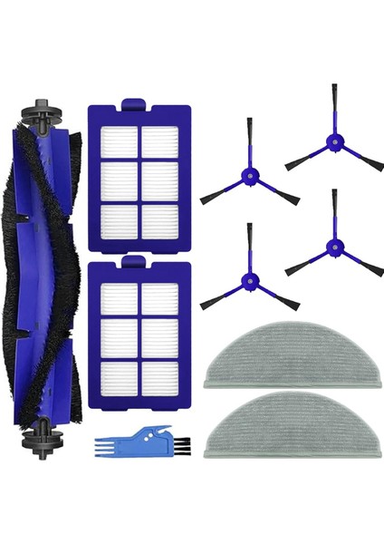 Robovac X8 ve Hibrit Elektrikli Süpürge Aksesuarları Için 10 Adet Ana Yan Fırça Hepa Filtre Paspas Bezi (Yurt Dışından)