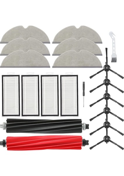 Q5 Pro / Pro+ Q8 Max Max+ Robot Süpürge Ana Yan Fırça Hepa Filtre Paspas Bezi Toz Torbaları (Yurt Dışından)