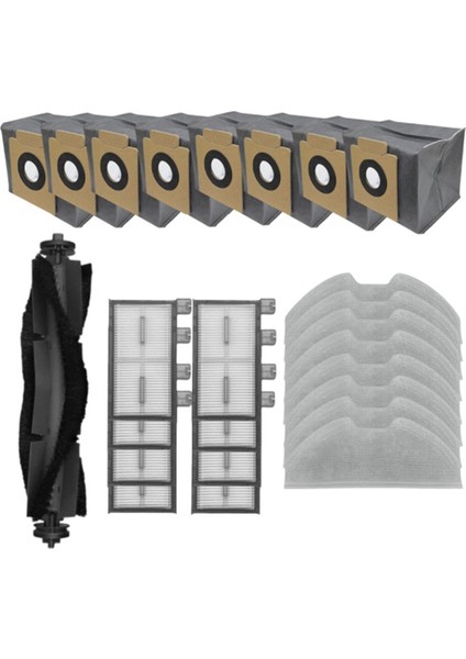 X8 Pro Robot Süpürge Için Uygun Yedek Paspas Pedleri Bez Toz Torbaları Yedek Parçalar Aksesuarlar (Yurt Dışından)