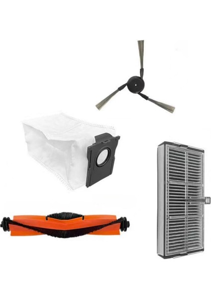 X40 Ultra Robotik Vakum Aksesuarları Fırça Silindiri Paspas Pedleri Toz Torbaları Aktif Karbon Filtreler Yan (Yurt Dışından) modelleri
