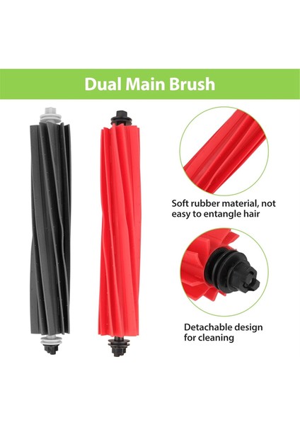 S8 Pro Ultra Robot Süpürge Için Yedek Parça Takımı, Aksesuarlar Ain Yan Fırça Hepa Filtre Paspas Bezi Toz Torbaları (Yurt Dışından) modelleri