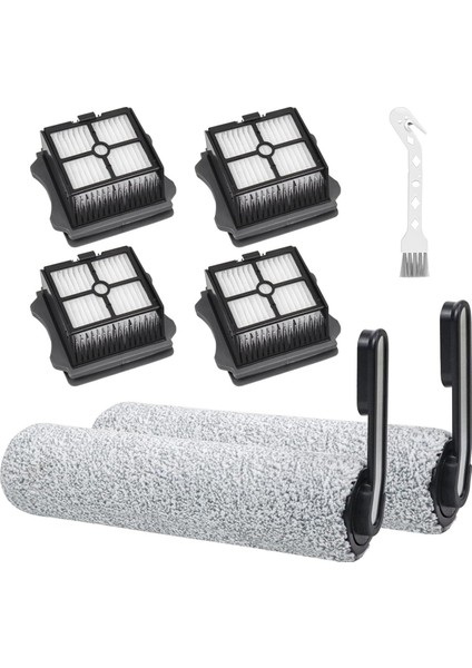 Floor One S5 ve Pro 2 Ifloor 5 Kablosuz Islak Kuru Elektrikli Süpürge Için Hepa Filtre ve Fırça Rulosu Seti (Yurt Dışından)