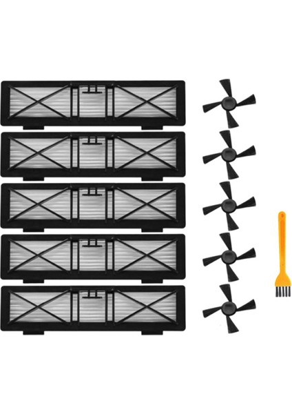 Robotik Süpürge Parçaları Hepa Filtresi D Serisi D3 D4 D5 D6 D7 D70 Yedek Filtreler Yan Fırça (Yurt Dışından)