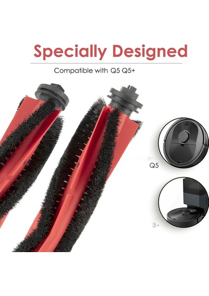 Q5 Q5+ Robotik Süpürge Için Silindir Fırçalar, Ana Fırça Silindirleri Yedek Aksesuar Seti (Yurt Dışından) indirimleri