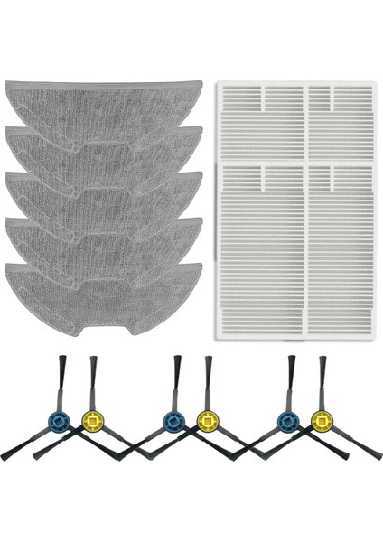 Obode A8 / E10S Eta Pro 624 Süpürme Robotu Elektrikli Süpürge Aksesuarları Için Yan Fırça Filtre Mop Bezi (Yurt Dışından)