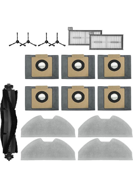 17 Adet X8 Pro / Robot Süpürge Parçaları Yedek Ana Yan Fırça Filtre Bez Toz Torbası (Yurt Dışından) indirimleri