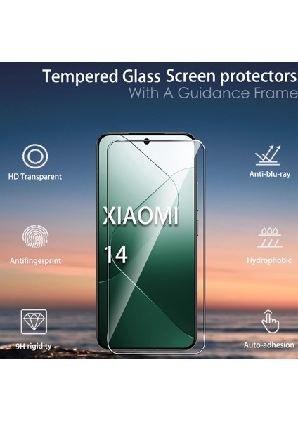 Xiaomi 14 Temperli Cam Ekran Koruyucu 9h Ultra Koruma (2 Adet)