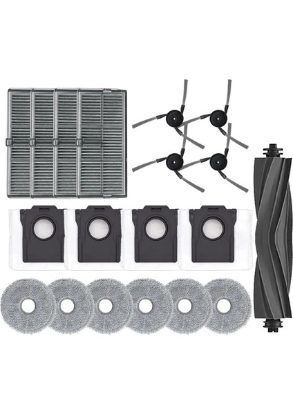 X40 Ultra/ X40PRO Aksesuarları Ana Yan Fırça Hepa Filtre Paspas Pedleri Paçavralar Toz Torbası Robot Süpürge Yedek Parçaları (Yurt Dışından)