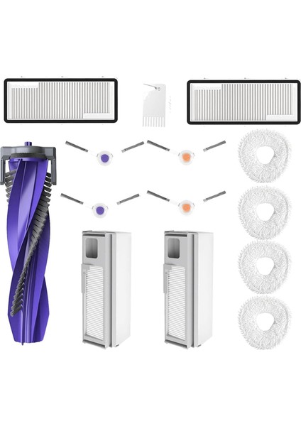 Freo x Ultra Z Yedek Parçaları Robot Süpürge Ana Yan Fırça Hepa Filtre Paspas Pedleri Toz Torbaları (Yurt Dışından)