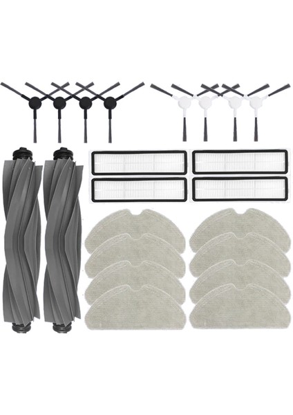 Bot D10S / Pro Robot Süpürge Paspas Pedi Silindiri Ana Yan Fırça Hepa Filtre Yedek Parçalar Aksesuarlar (Yurt Dışından)