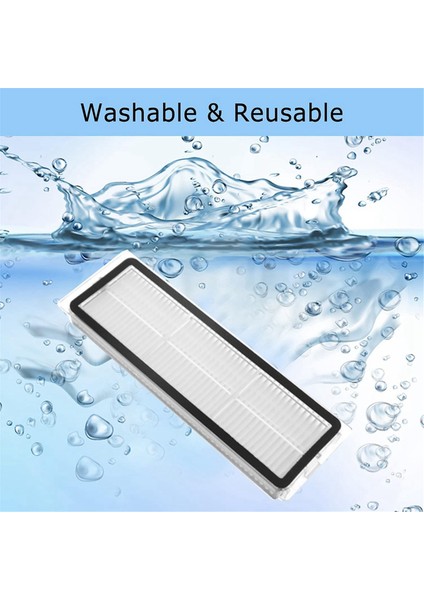 W10PRO Robot Süpürge Parçalarının Değiştirilmesi Için Temizleme Fırçalı 9 Adet Hepa Filtre (Yurt Dışından) modelleri