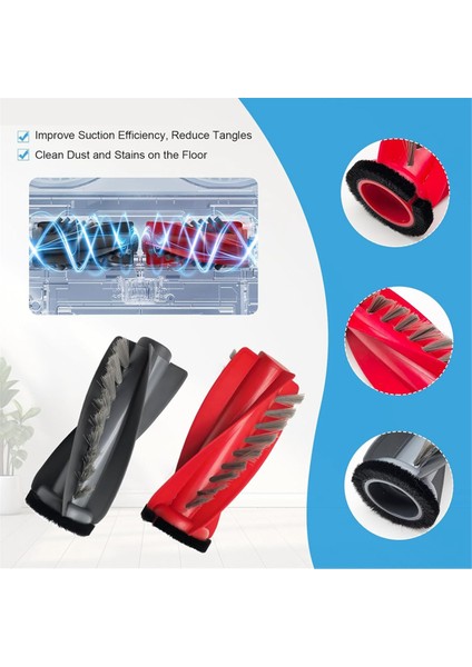 Qrevo Curv, P20 Pro Elektrikli Süpürge Robotu Yedek Parçası Aksesuarları Ana Yan Fırça Hepa Filtre Paspas Torbaları (Yurt Dışından) modelleri